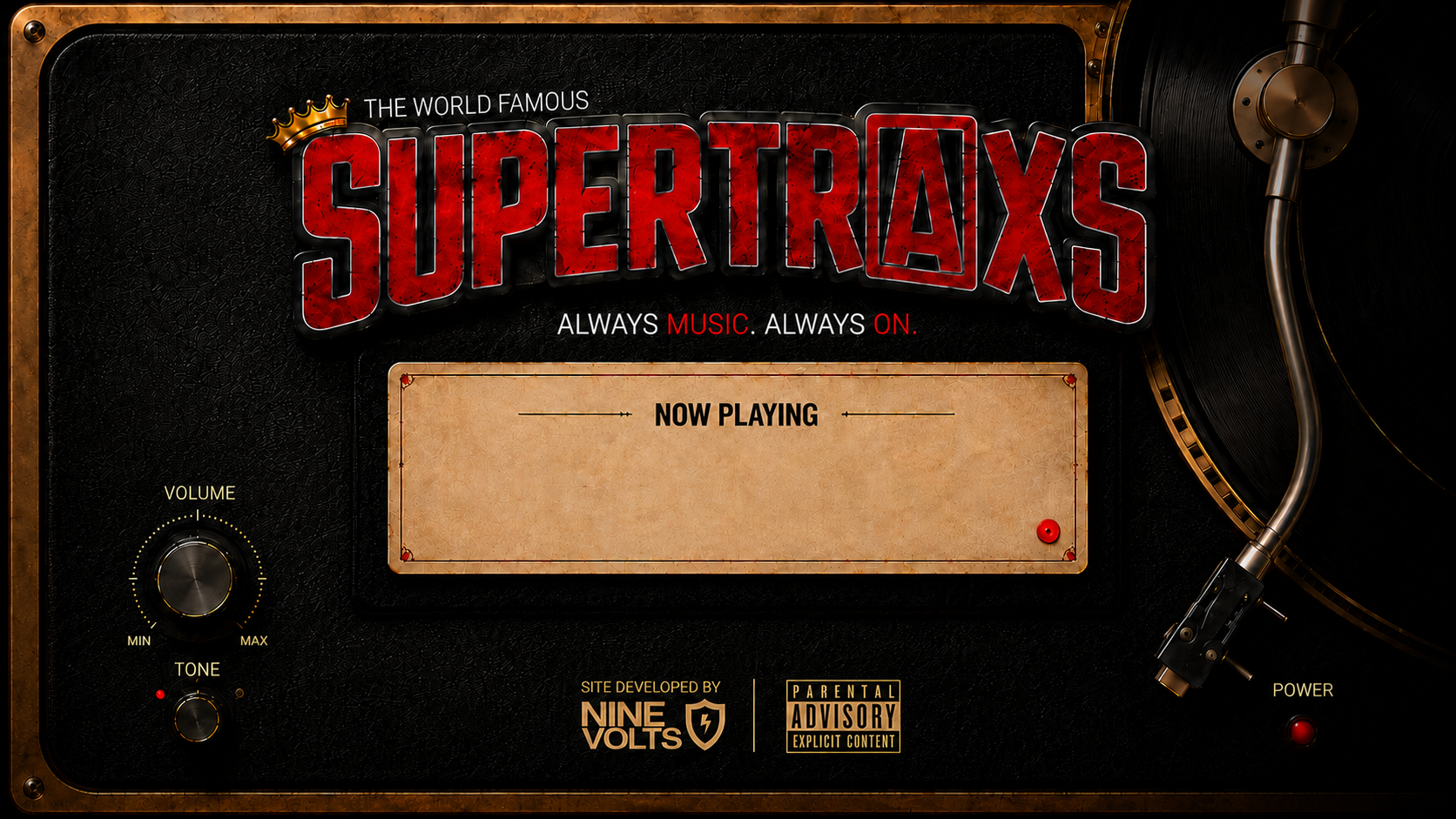 The World Famous SuperTraxs Radio - Always music. Always on.